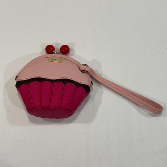 Kate Spade Take The Cake Cupcake Posie Wristlet Pink Crystal Sprinkles | Kitsch - Picture 4 of 9